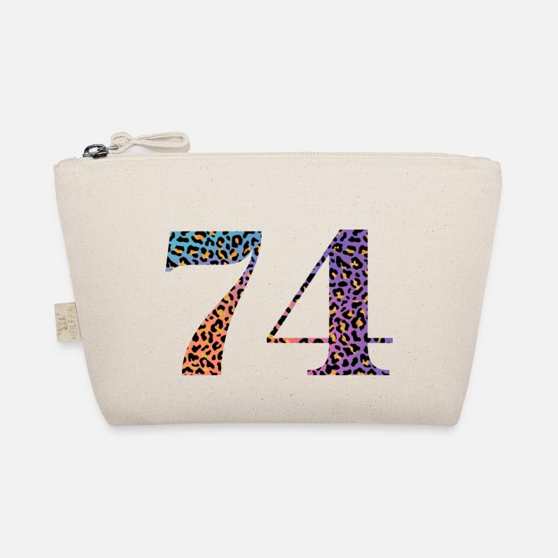 74th Birthday Leopard Organic Pouch