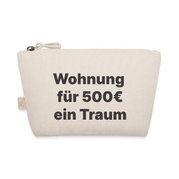 Wohnung für 500 ein Traum - Bio-Täschchen - Natur - Vorne