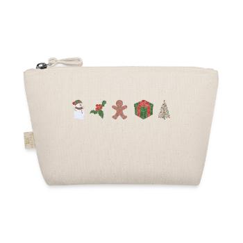 Boho Line Art Design, série « Noël » - Trousse biologique - nature - Devant