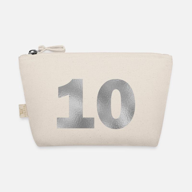 Birthday 10 years - Organic Pouch - nature