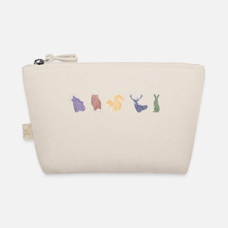 Boho Line Art Design, Series "Woods" Organic Pouch