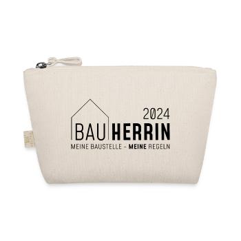 Bauherrin 2024, Meine Baustelle - meine Regeln - Bio-Täschchen - Natur - Vorne