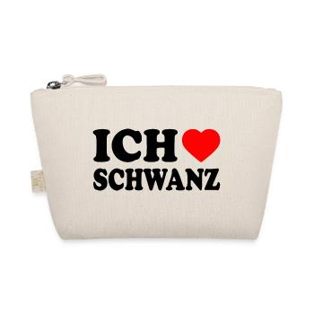 Ich liebe schwanz - Bio-Täschchen - Natur - Vorne