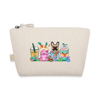 Dog coffee easter frenchbulldog 4500x5400French Bu - Organic Pouch - nature - Front