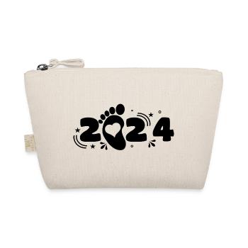 papa 2024 Cadeau naissance - Trousse biologique - nature - Devant