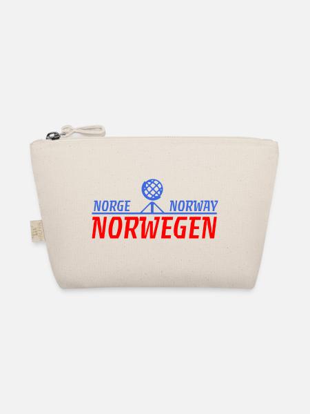 Norwegen Norge Norway Emblem - Bio-Täschchen - Natur