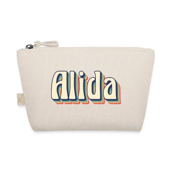 Alida T-Shirt Retro Vintage T-Shirt Geschenkidee - Bio-Täschchen - Natur - Vorne