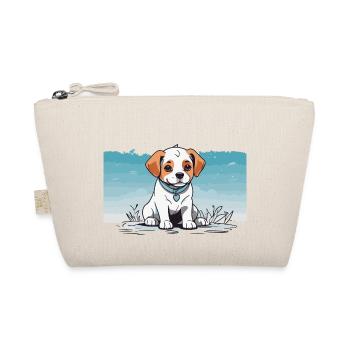 collier coeur bleu chien mignon - Trousse biologique - nature - Devant