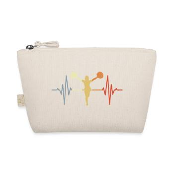Vintage Cheerleader Pulsschlag - Bio-Täschchen - Natur - Vorne