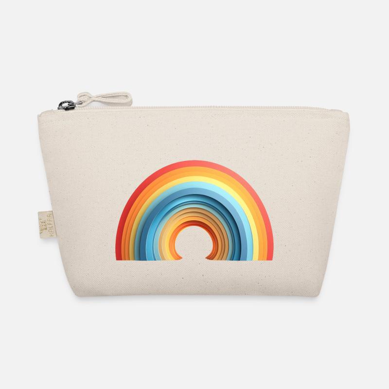 Paper Style Rainbow (Pride) - Organic Pouch - nature