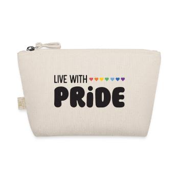 LGBTQ Pride Month - Live with Pride - Organic Pouch - nature - Front