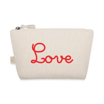 ICH LIEBE DICH. LIEBE. PAAR. GERADE VERHEIRATET. Junggesellinnenabschied - Bio-Täschchen - Natur - Vorne