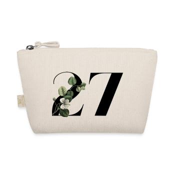 Numéro 27 floral vert -27e anniversaire floral - Trousse biologique - nature - Devant