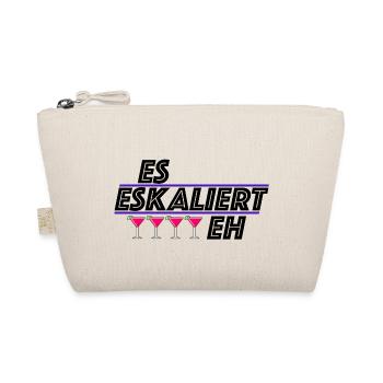 Es eskaliert eh | lustige Sprüche, feiern, Party - Bio-Täschchen - Natur - Vorne