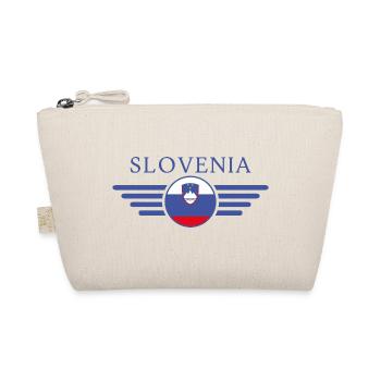 J’aime la Slovénie, T-shirt design de style élégance - Trousse biologique - nature - Devant