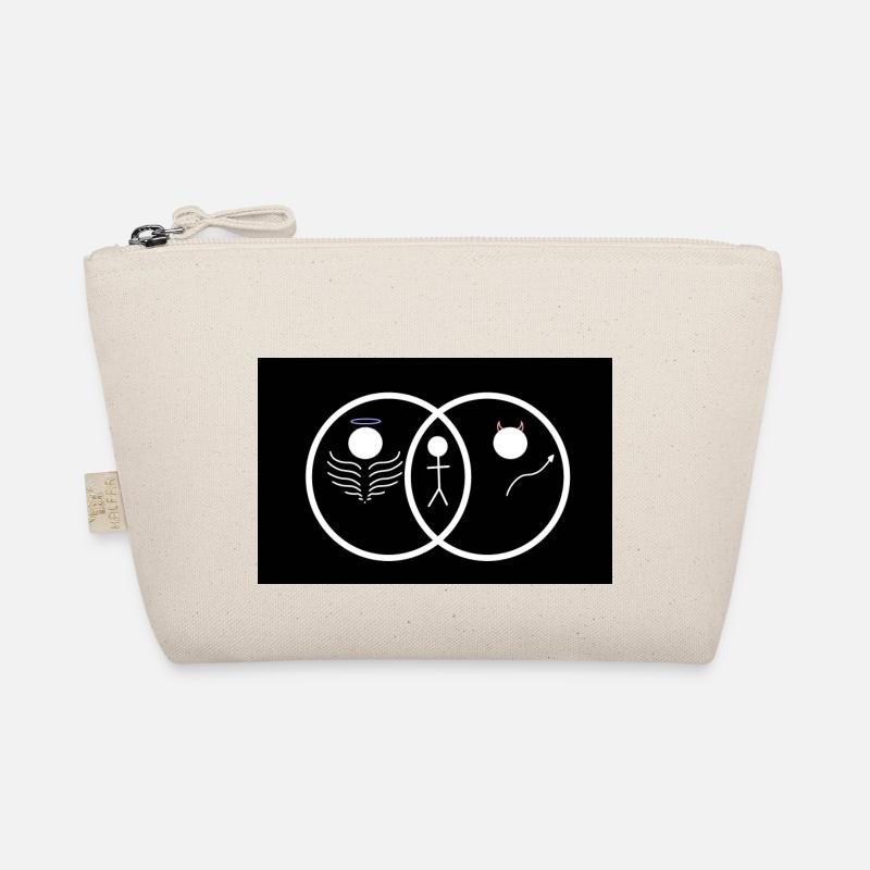 Engel oder Teufel? Niedliches Design Venn-Diagramm Bio-Täschchen