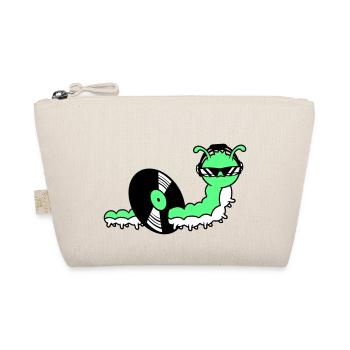 Cool DJ Caterpillar mange du disque vinyle Musique de fête - Trousse biologique - nature - Devant