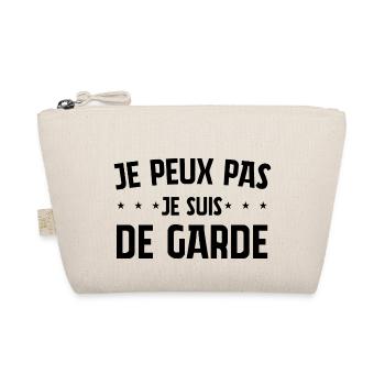 I CAN'T I'M ON CALL QUOTES - Organic Pouch - nature - Front