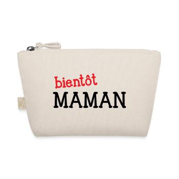 bientôt Maman ! Cadeau de grossesse - Trousse biologique - nature - Devant