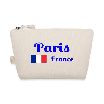 Paris France- Stylish prints - Organic Pouch - nature - Front