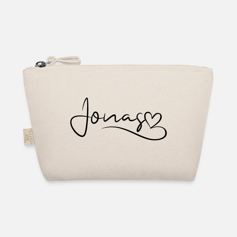 Jonas Surname First Name Heart Decor Organic Pouch