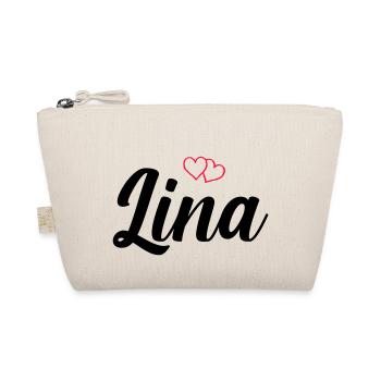 lina name - Bio-Täschchen - Natur - Vorne