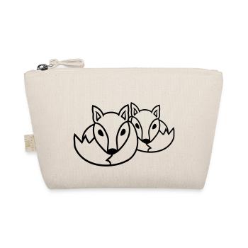 2 Amis Renards Roux Renard Deux Animaux Sauvages Équipe - Trousse biologique - nature - Devant