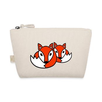 2 Amis Renards Roux Renard Deux Animaux Sauvages Équipe - Trousse biologique - nature - Devant
