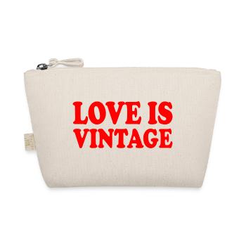 Love is vintage - Organic Pouch - nature - Front