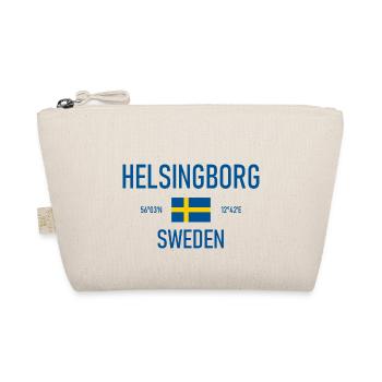 Helsingborg - Suède Sverige Drapeau Coordonnées - Trousse biologique - nature - Devant