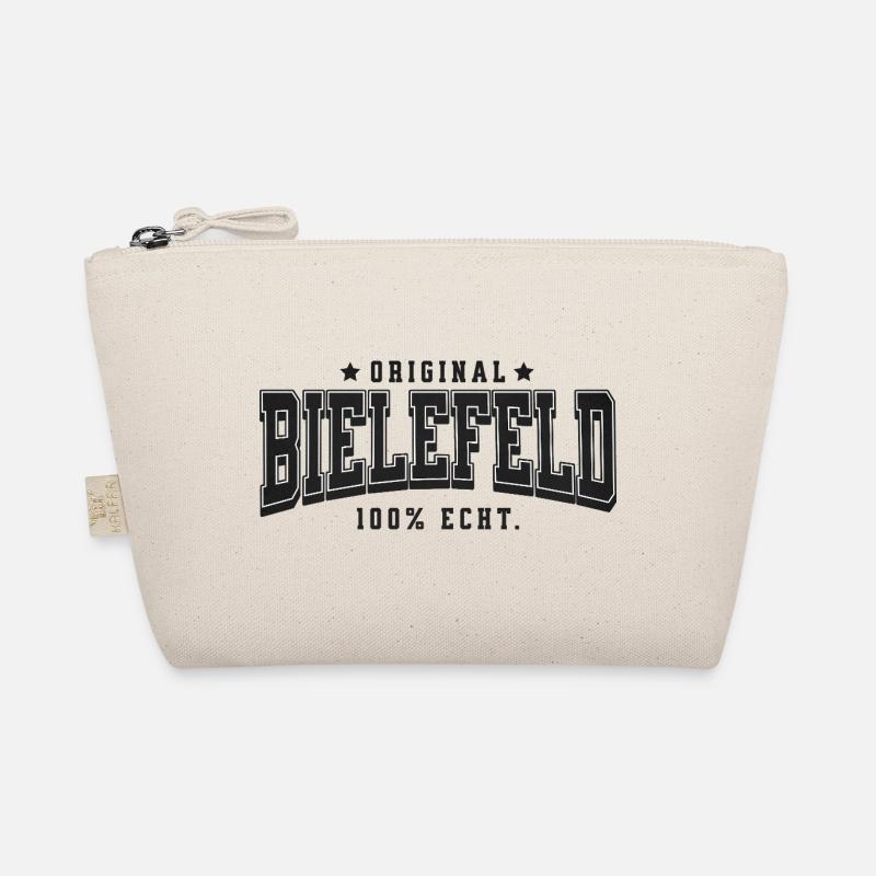 Bielefeld Original 100 Prozent echt Mythos Shirt - Bio-Täschchen - Natur