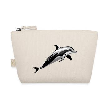 Delfin - Cute Ocean Pet Design - Bio-Täschchen - Natur - Vorne