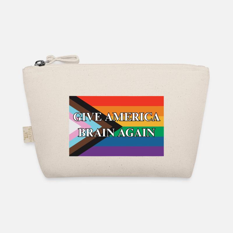 Give America Brain Again Progress Pride Flag Bio-Täschchen