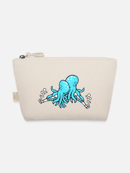 2 Octopus Flûte Musique Jouer Bulles Équipe de groupe - Trousse biologique - nature - Devant