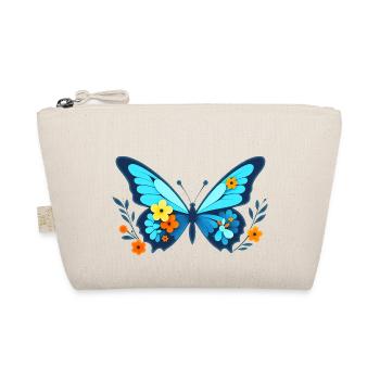 Butterfly with flowers - Organic Pouch - nature - Front