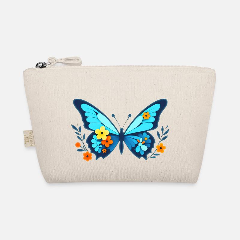 Papillon avec des fleurs Trousse biologique