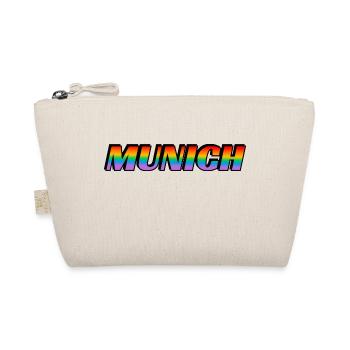 Munich LGBTQ Pride Month rainbow text - Organic Pouch - nature - Front