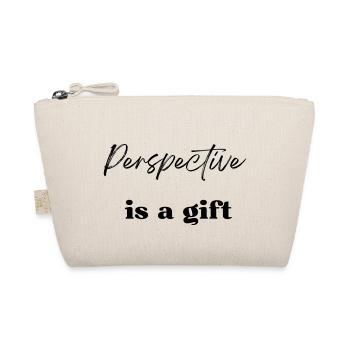 Perspective is a gift - Organic Pouch - nature - Front