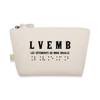 Elegante Braille-Mode für alle - Bio-Täschchen - Natur - Vorne