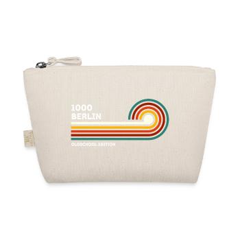Berlin Retro Shirt Zip Code 1000 Zip Code Souvenir - Organic Pouch - nature - Front