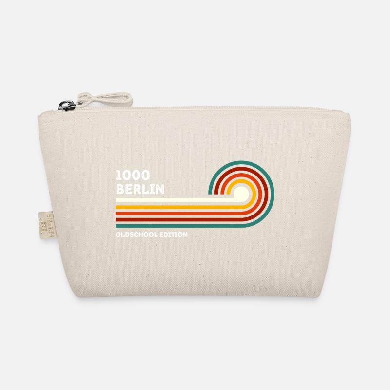 Berlin Retro Shirt Zip Code 1000 Zip Code Souvenir Organic Pouch