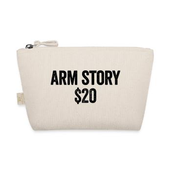 Arm Story $20 Amputierte Lustig Einen Arm verloren - Bio-Täschchen - Natur - Vorne