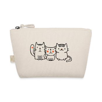 drei kleine Katzen - Bio-Täschchen - Natur - Vorne