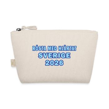 Vote with your heart Sweden 2026 - Organic Pouch - nature - Front
