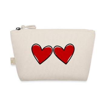 Symbole des cœurs amoureux - Trousse biologique - nature - Devant