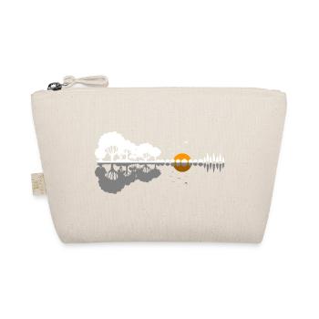 Guitar Nature Forest Trees Reflection Music Gift - Organic Pouch - nature - Front