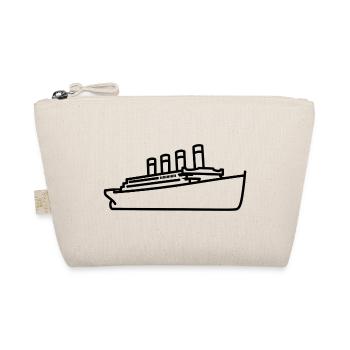 Titanic 1912 Legendary ocean liner silhouette - Organic Pouch - nature - Front