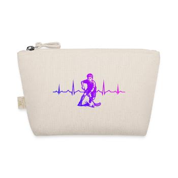 Vintage floorball design for floorball - Organic Pouch - nature - Front