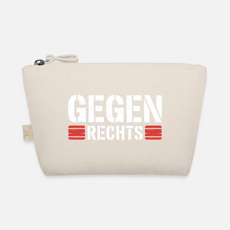 Gegen Rechts - Funny Antifa Spruch Bio-Täschchen