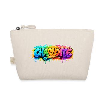 Graffiti  Charlotte Prénom cadeau idéal imprimable - Trousse biologique - nature - Devant